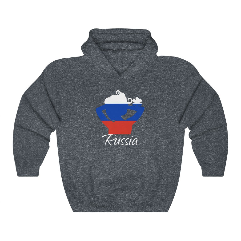 Russia Lady Flag Hoodie Sweatshirt 2 - Unisex
