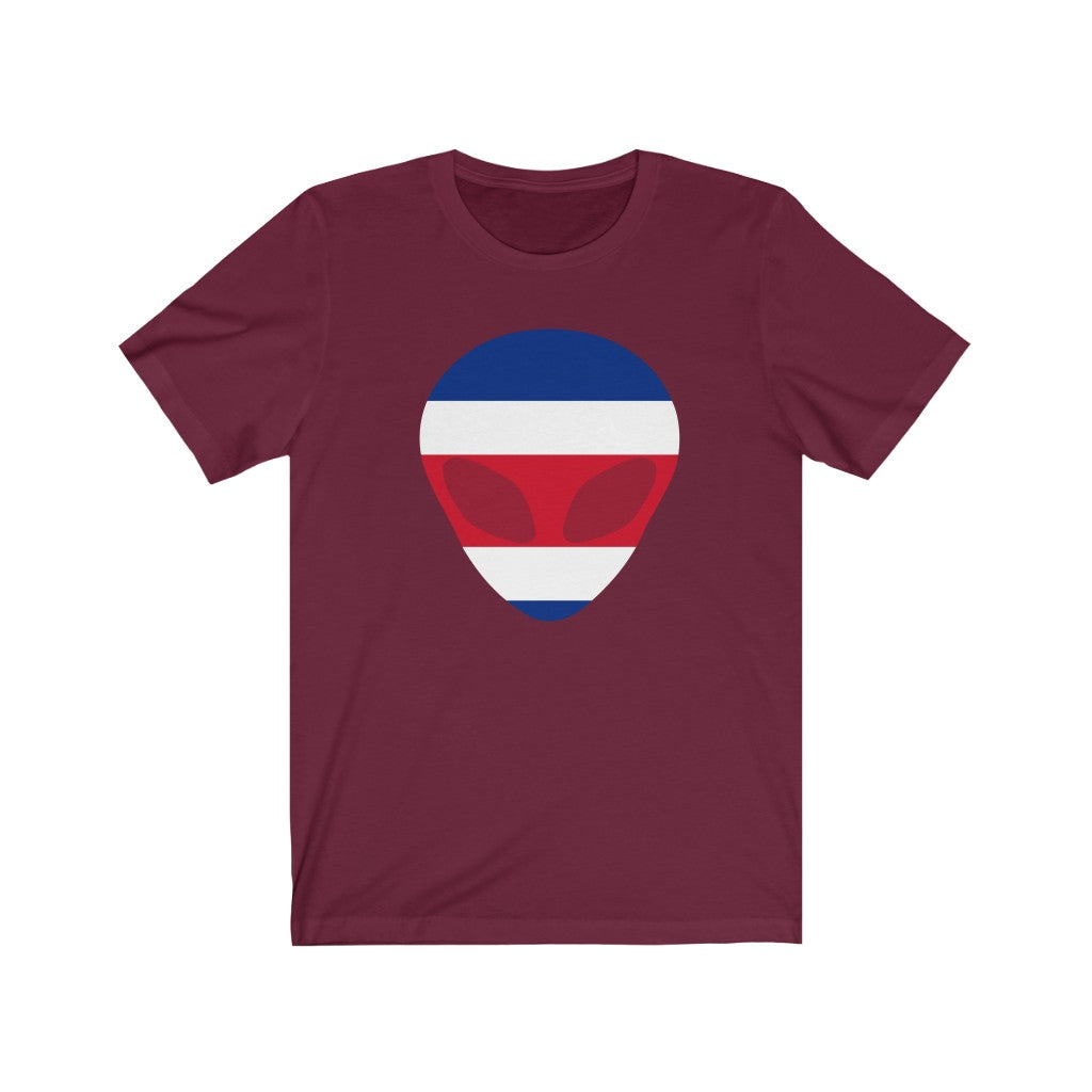Costa Rica Alien Flag Premium Tee - Unisex
